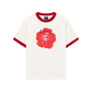 Áo Thun Ringer Relaxed Fit Summer Vibes Red Flower