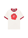Áo Thun Ringer Relaxed Fit Summer Vibes Red Flower