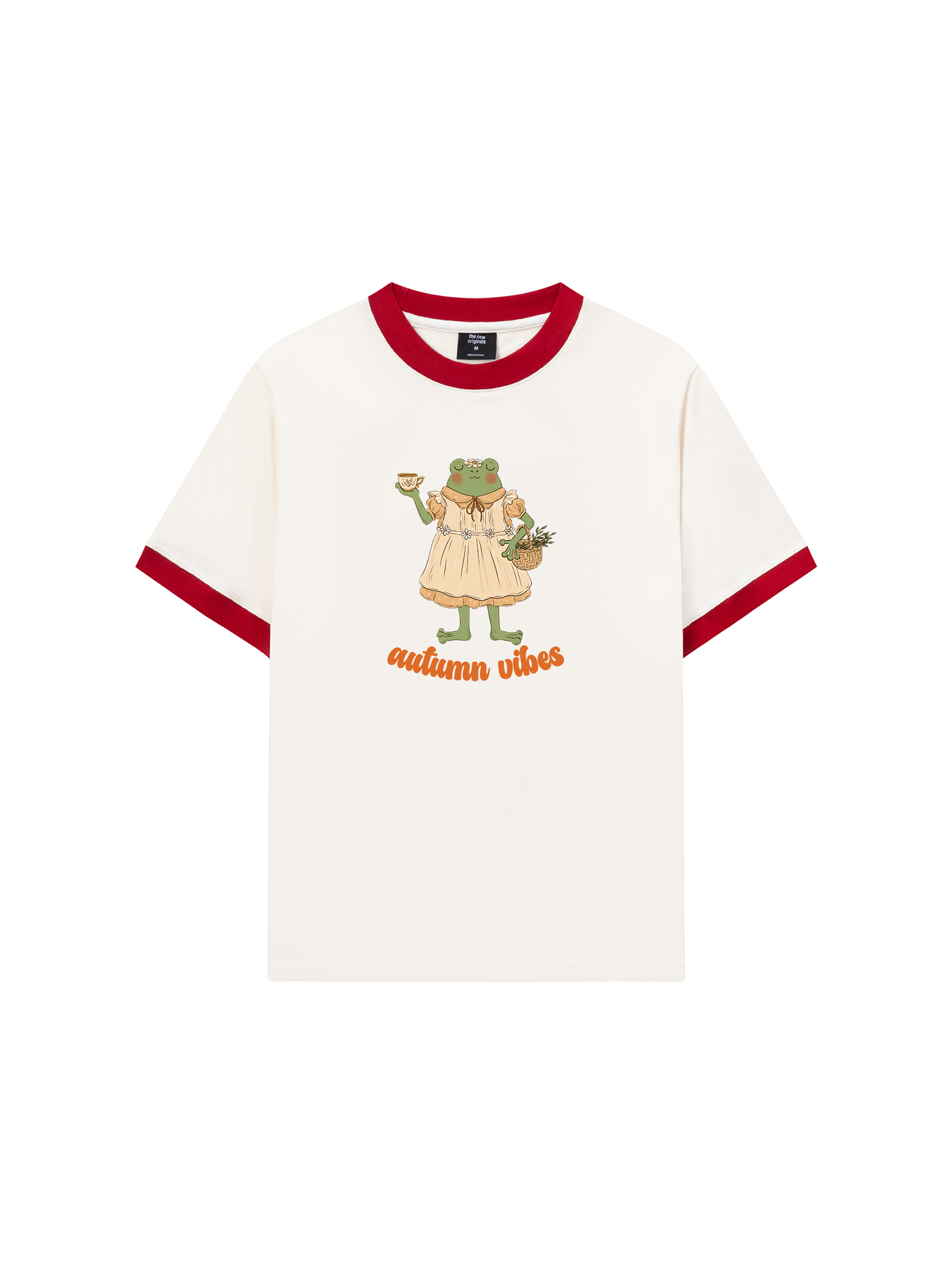 Áo Thun Ringer Relaxed Fit Autumn Frog