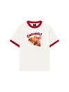 Áo Thun Ringer Relaxed Fit Sweet Pastry Red Bơ Croissant