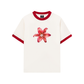 Áo Thun Ringer Relaxed Fit Pearl Lily Flower