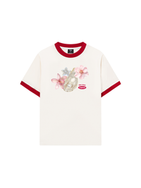 Áo Thun Ringer Relaxed Fit Pearl Bloom_