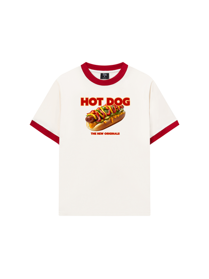 Áo Thun Ringer Relaxed Fit Foody Hot Dog