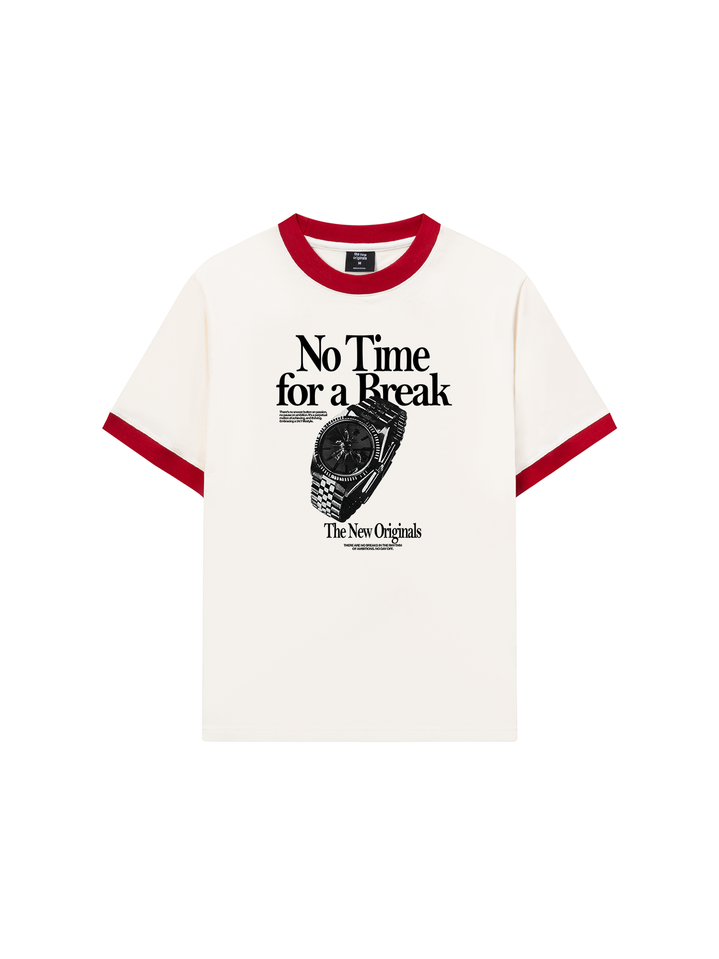 Áo Thun Ringer Relaxed Fit No Time For A Break