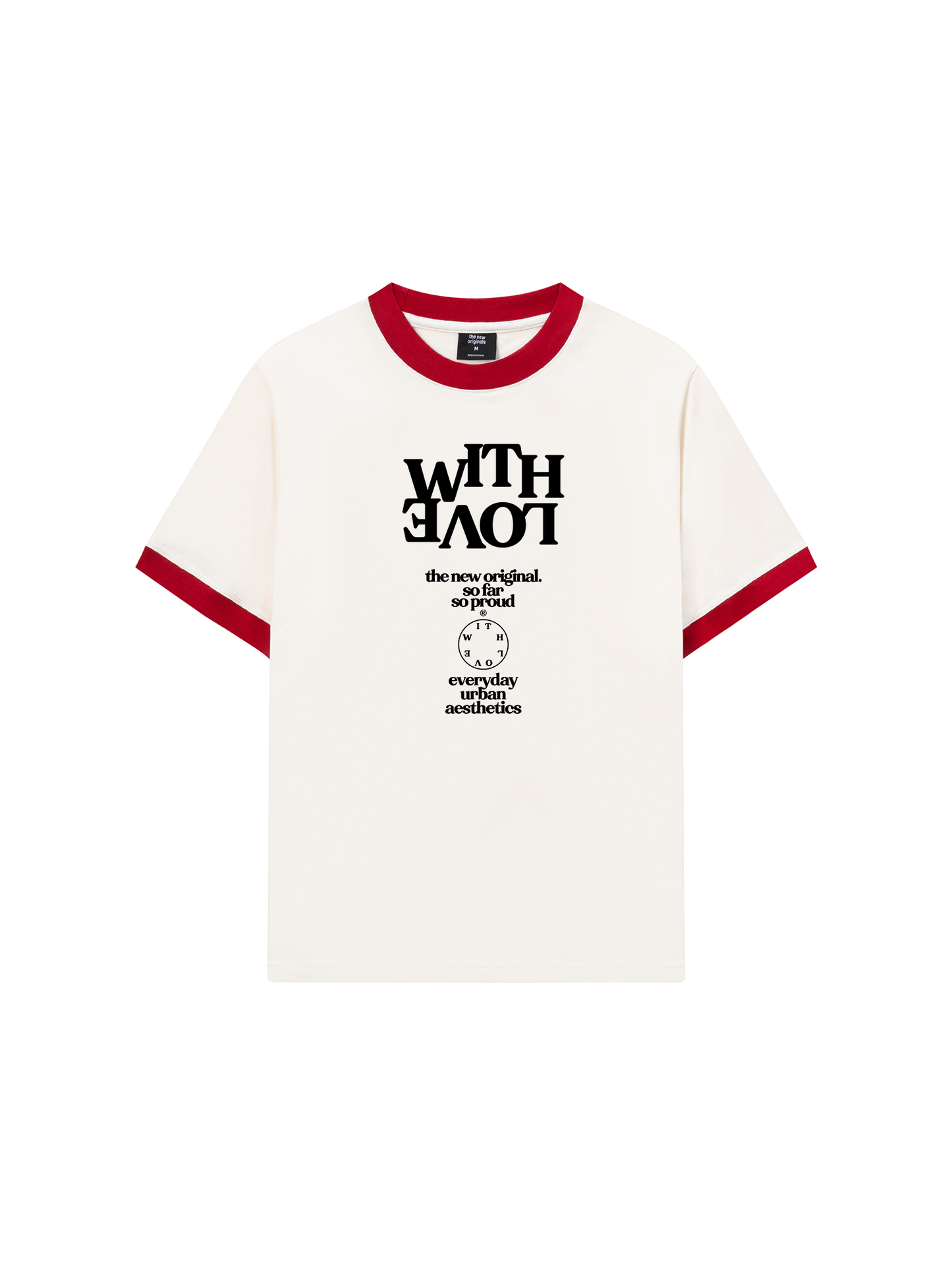 Áo Thun Ringer Relaxed Fit Life Vibe With Love
