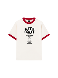Áo Thun Ringer Relaxed Fit Life Vibe With Love