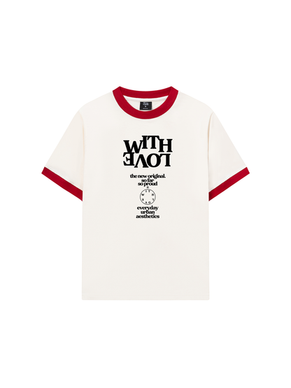 Áo Thun Ringer Relaxed Fit Life Vibe With Love