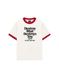 Áo Thun Ringer Relaxed Fit Life Vibe Destroy What Destroy You