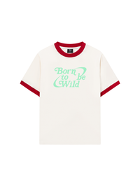Áo Thun Ringer Relaxed Fit Born To Be Wild