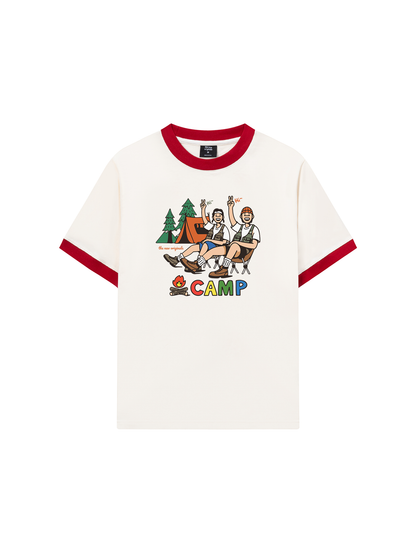 Áo Thun Ringer Relaxed Fit Go Camping