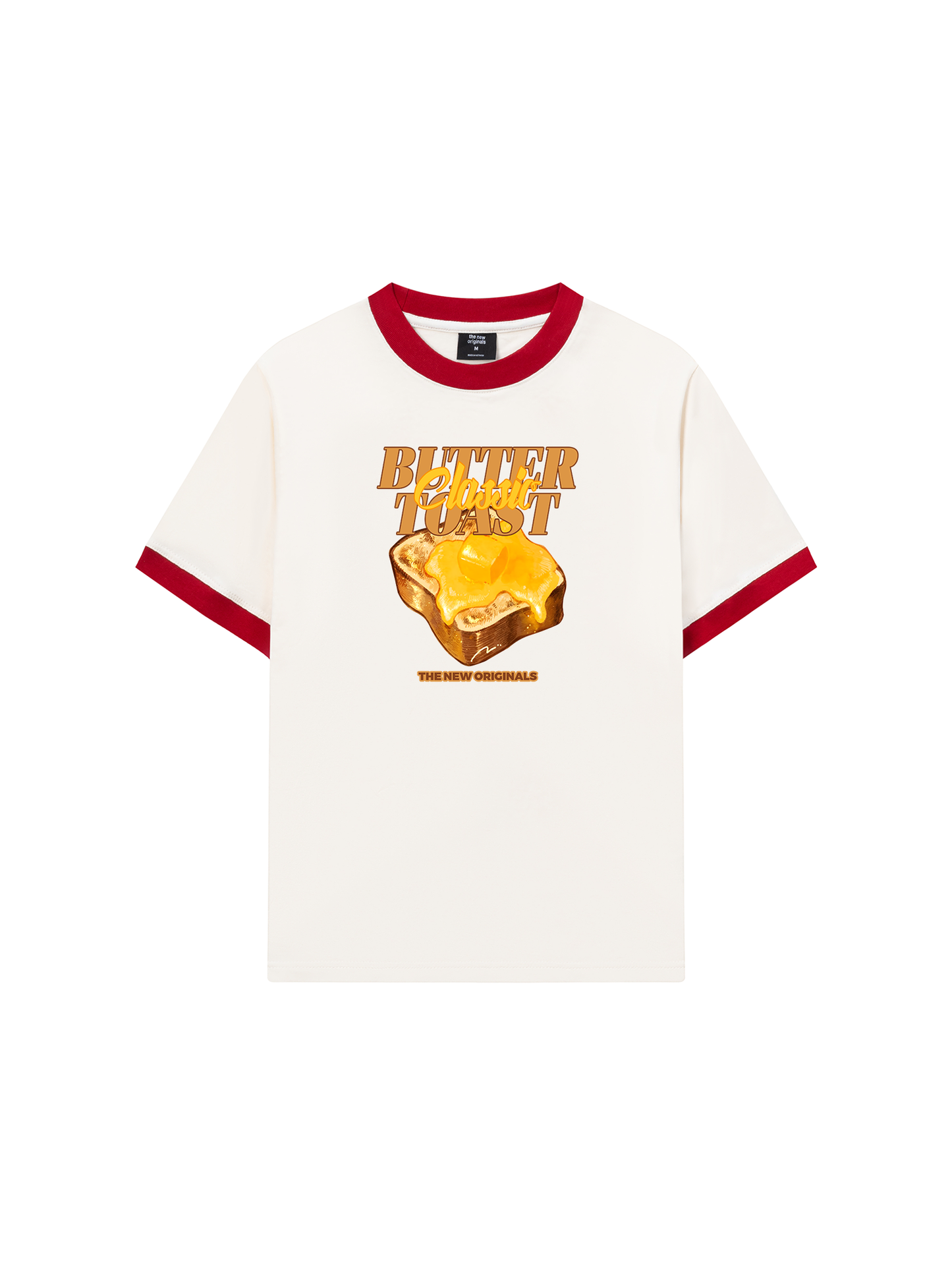 Áo Thun Ringer Relaxed Fit Foody Classic Butter Toast