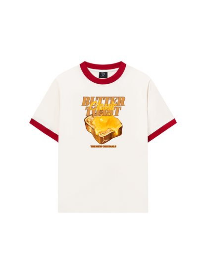 Áo Thun Ringer Relaxed Fit Foody Classic Butter Toast