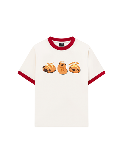 Áo Thun Ringer Relaxed Fit Cutie Bread