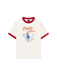 Áo Thun Ringer Relaxed Fit cheer to the moment