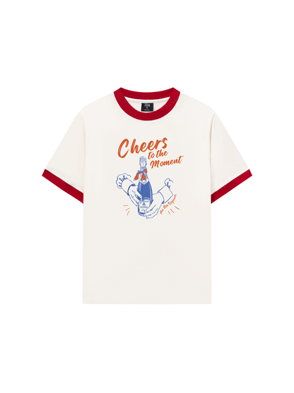 Áo Thun Ringer Relaxed Fit cheer to the moment