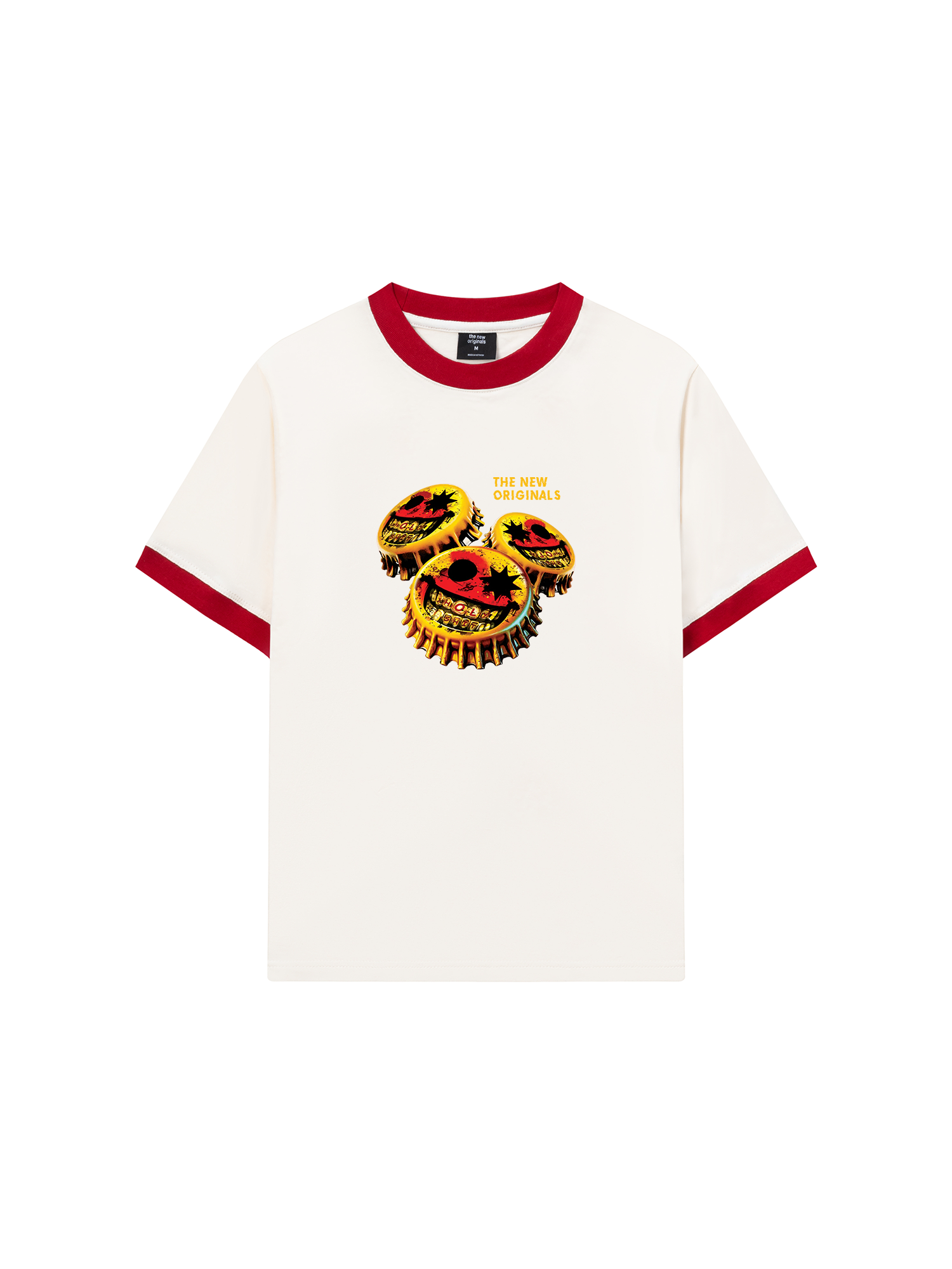 Áo Thun Ringer Relaxed Fit Gangster Smile Cap Art
