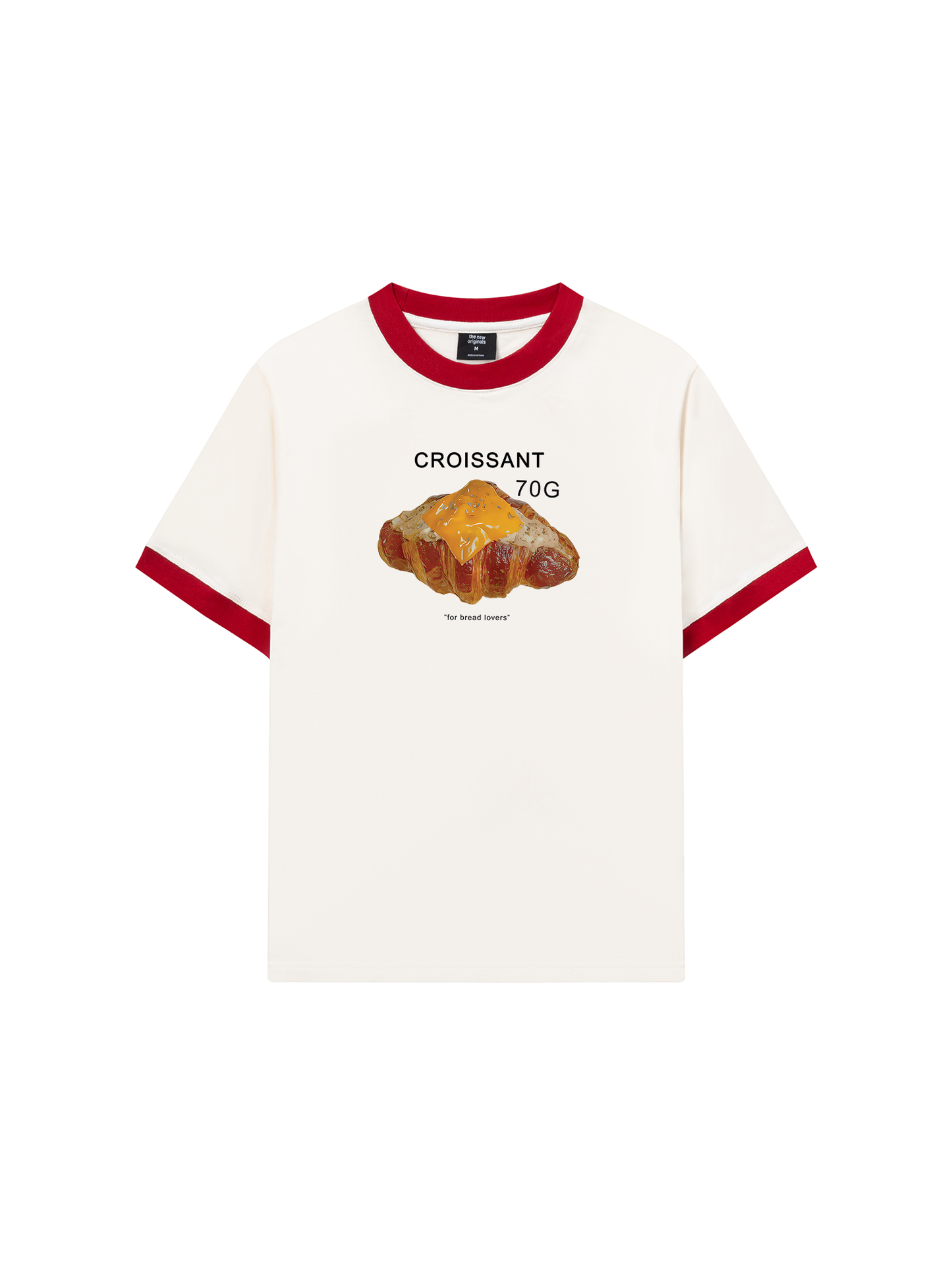 Áo Thun Ringer Relaxed Fit Sweet Pastry Croisant