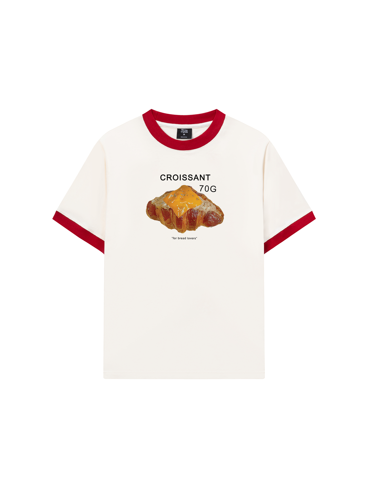 Áo Thun Ringer Relaxed Fit Sweet Pastry Croisant