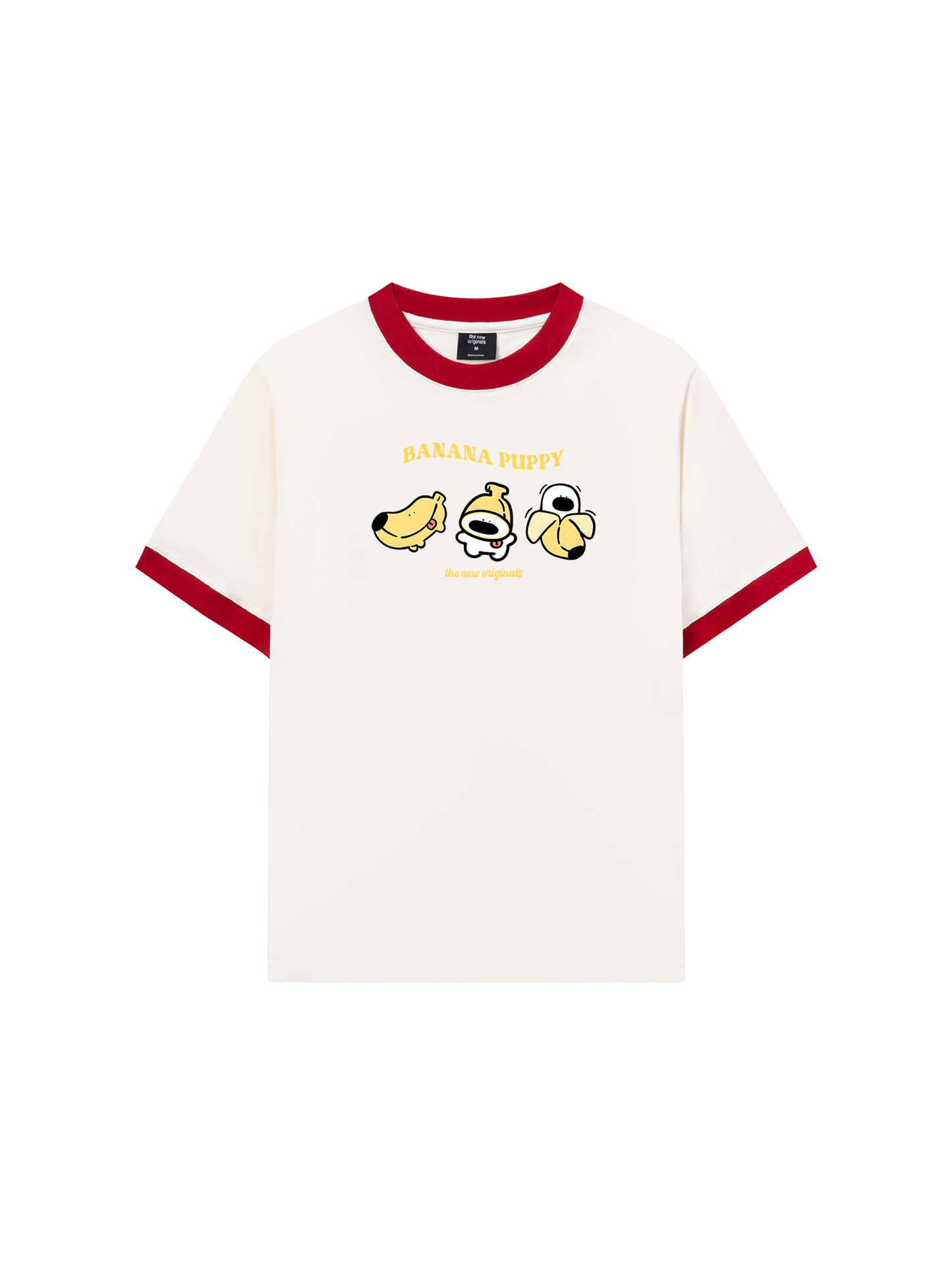 Áo Thun Ringer Relaxed Fit Banana Puppy