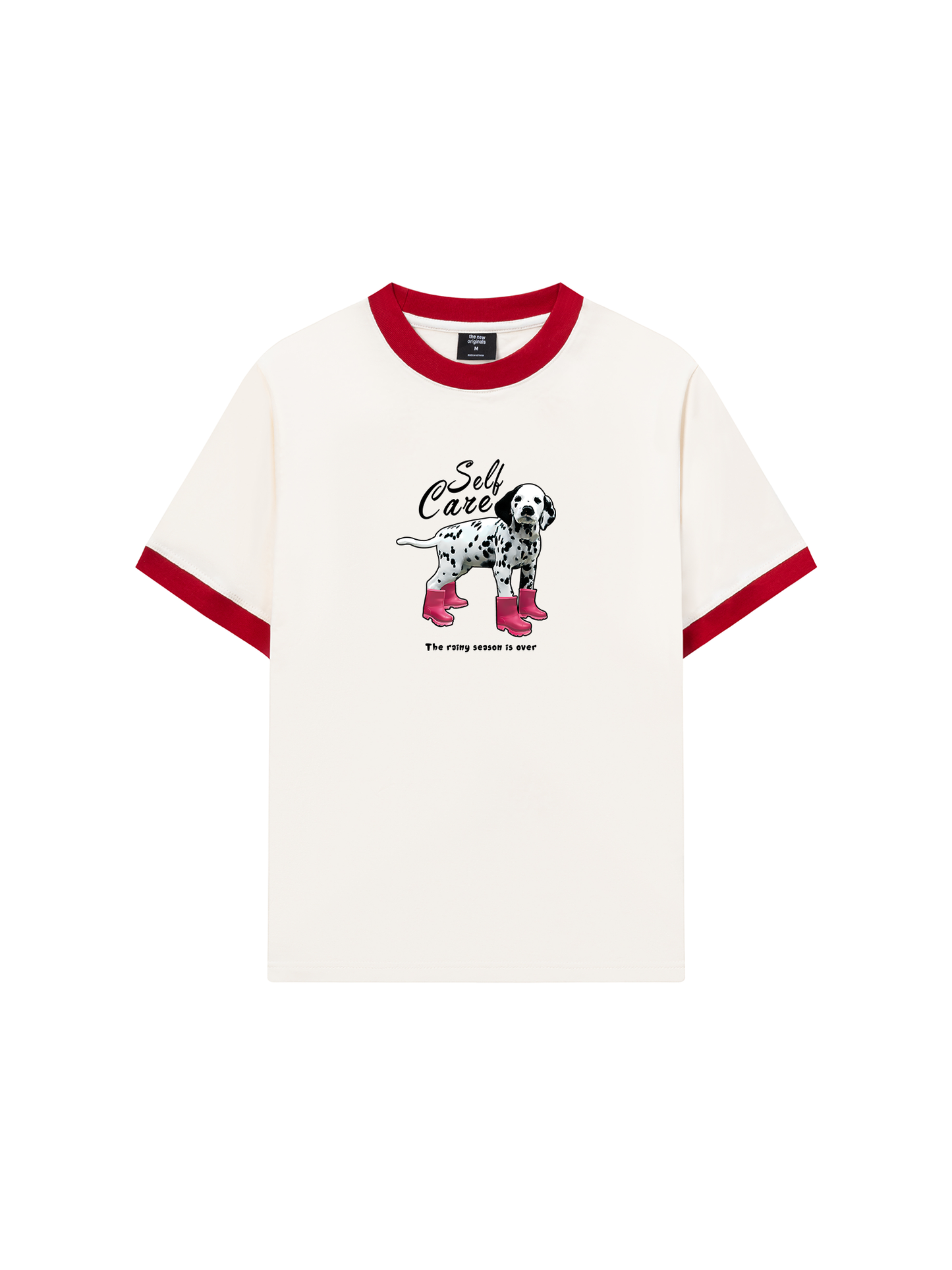 Áo Thun Ringer Relaxed Fit Animal Rainy Puppy