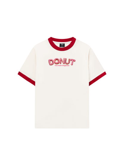 Áo Thun Ringer Relaxed Fit Foody Donut Sprinkles