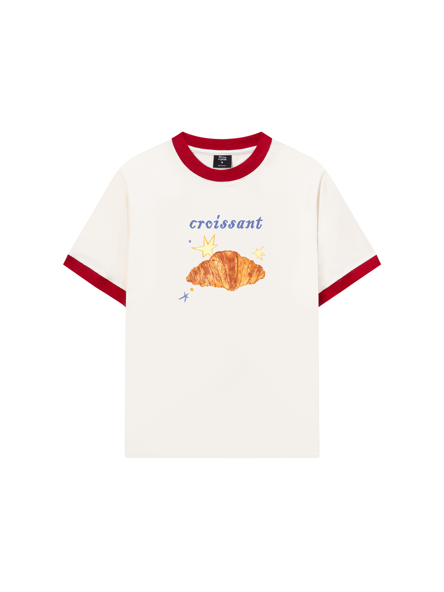 Áo Thun Ringer Relaxed Fit Croissant