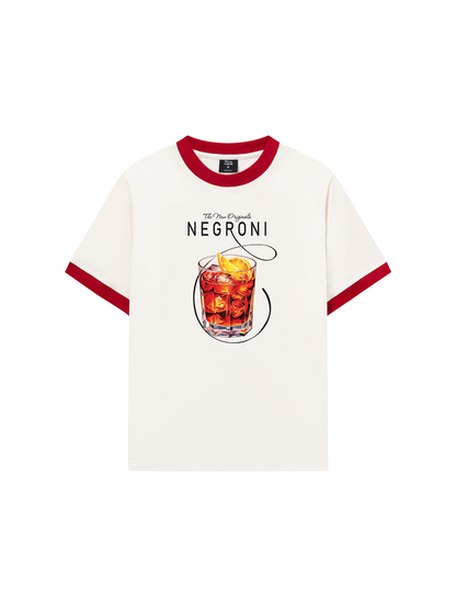 Áo Thun Ringer Relaxed Fit negroni