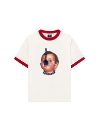 Áo Thun Ringer Relaxed Fit Funny spoon-covered face boy