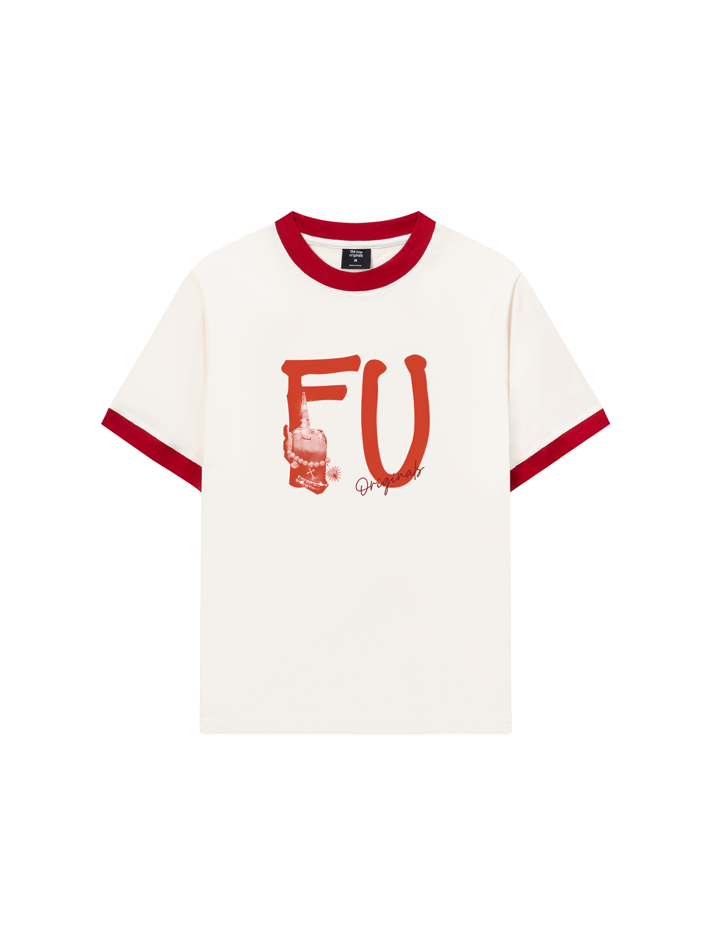 Áo Thun Ringer Relaxed Fit FUCK-Double Lovers