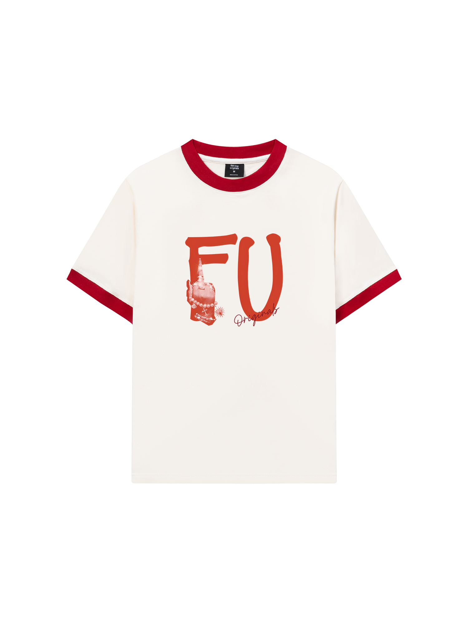 Áo Thun Ringer Relaxed Fit FUCK-Double Lovers