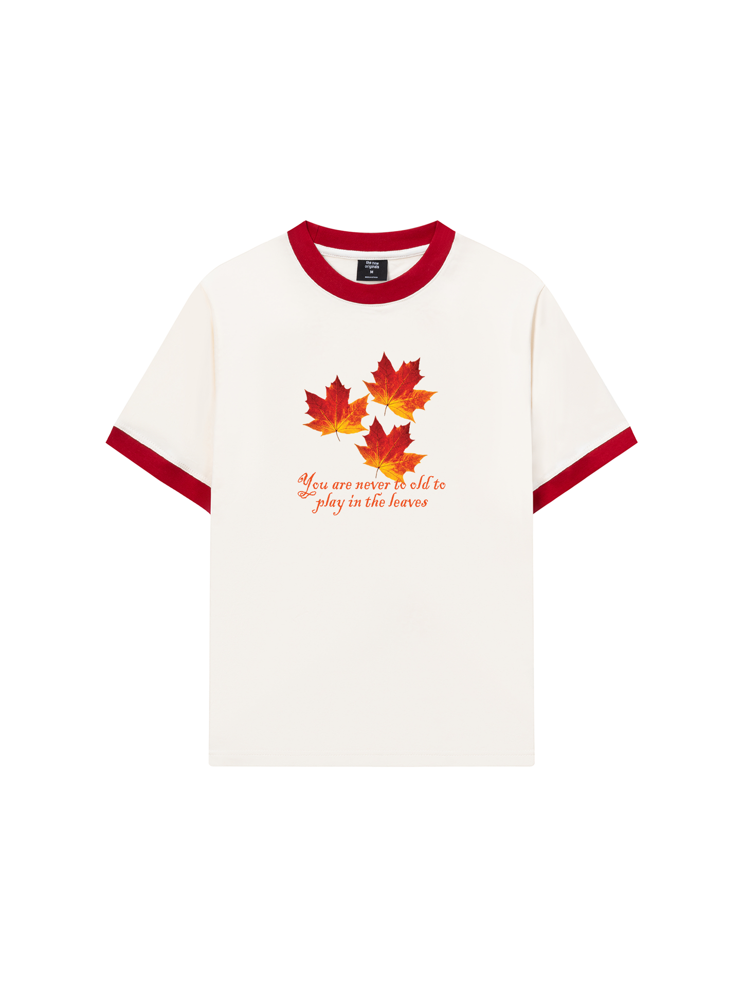 Áo Thun Ringer Relaxed Fit Autumn Play In The Leaves