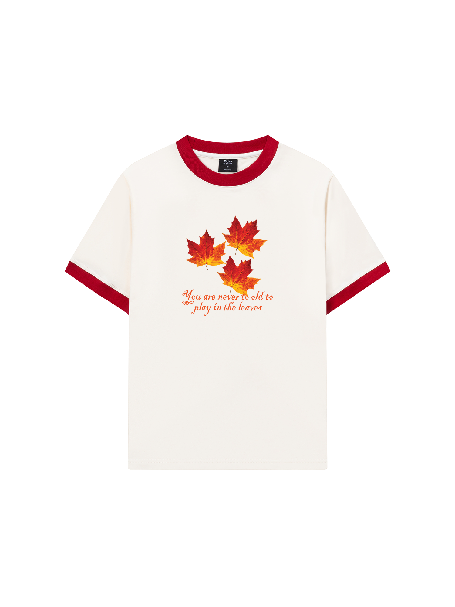 Áo Thun Ringer Relaxed Fit Autumn Play In The Leaves