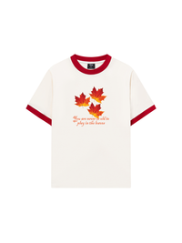 Áo Thun Ringer Relaxed Fit Autumn Play In The Leaves