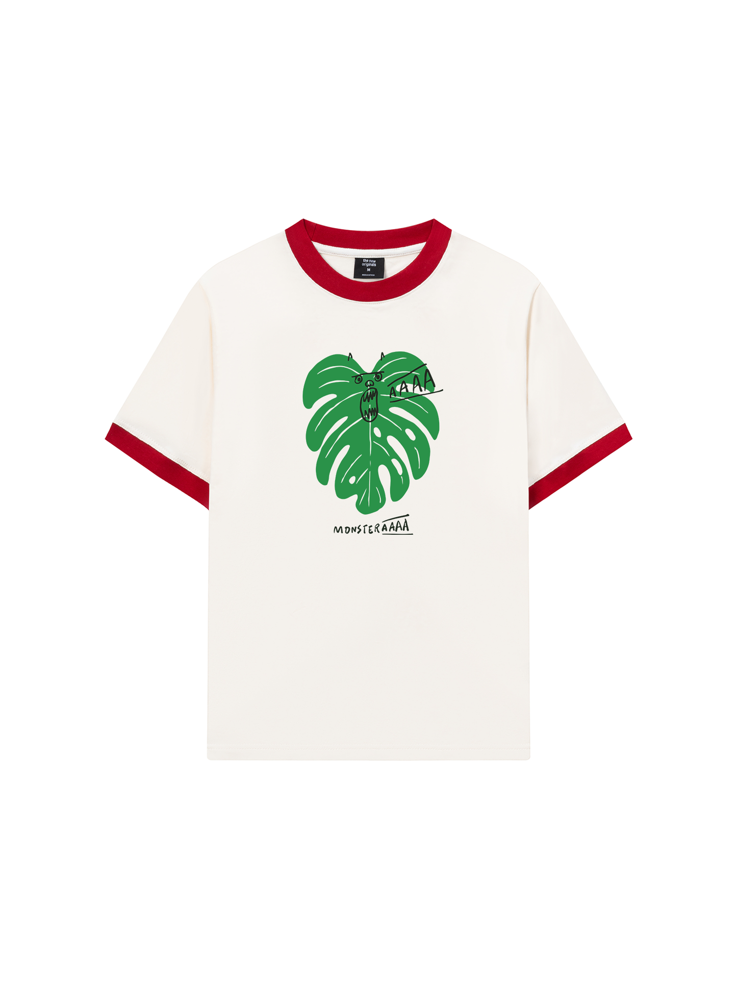 Áo Thun Ringer Relaxed Fit Tropical Monsteraaaa