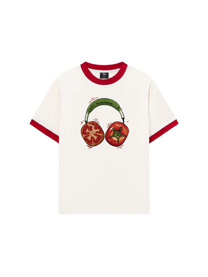 Áo Thun Ringer Relaxed Fit Tomato Chill Chill