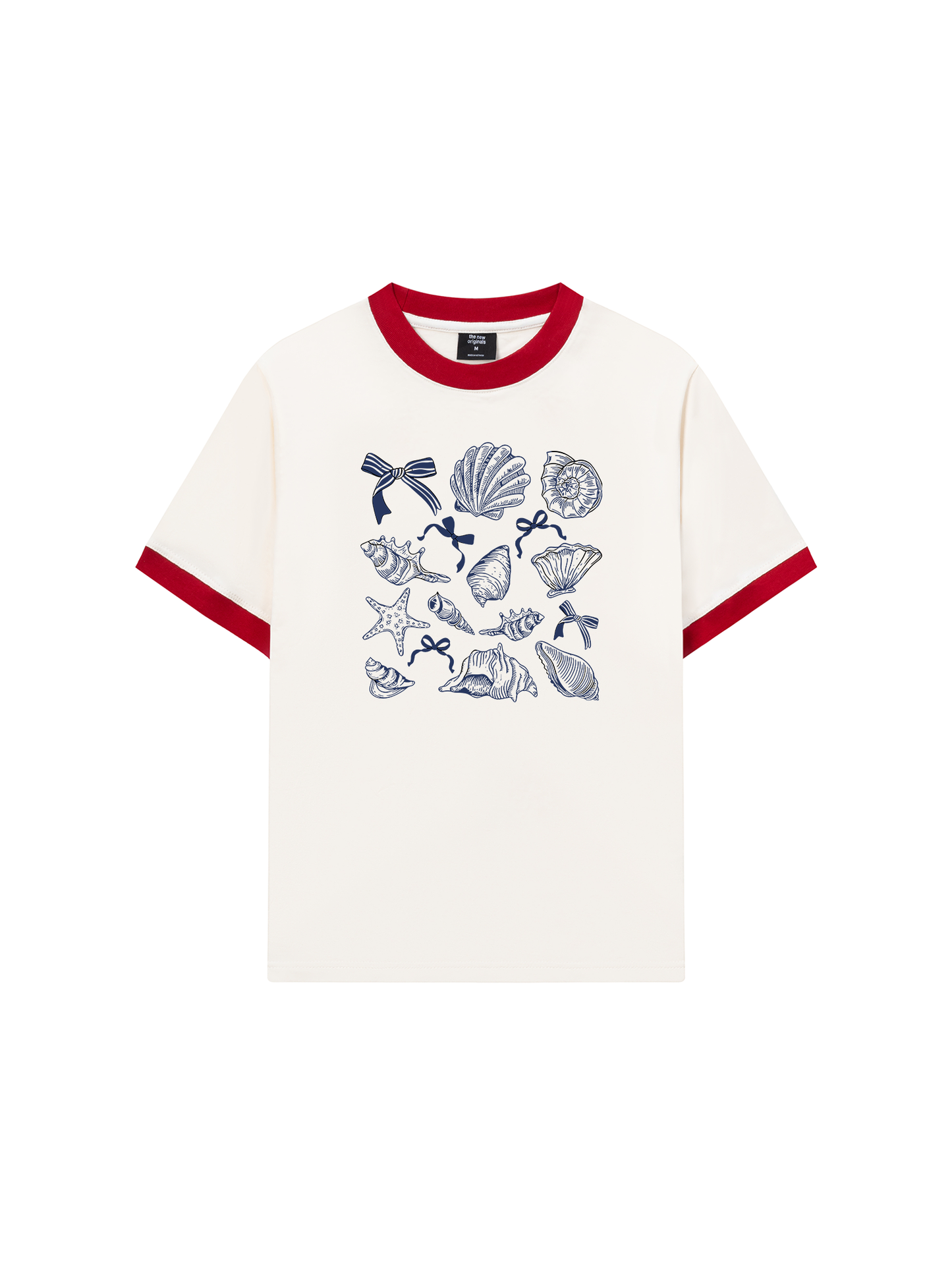 Áo Thun Ringer Relaxed Fit Ocean Blue Vibes