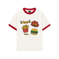 Áo Thun Ringer Relaxed Fit Sweet Pastry Burger Fry
