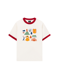 Áo Thun Ringer Relaxed Fit Go Out Let_s Hike