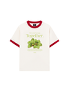 Áo Thun Ringer Relaxed Fit Summer Vibes Green Flower