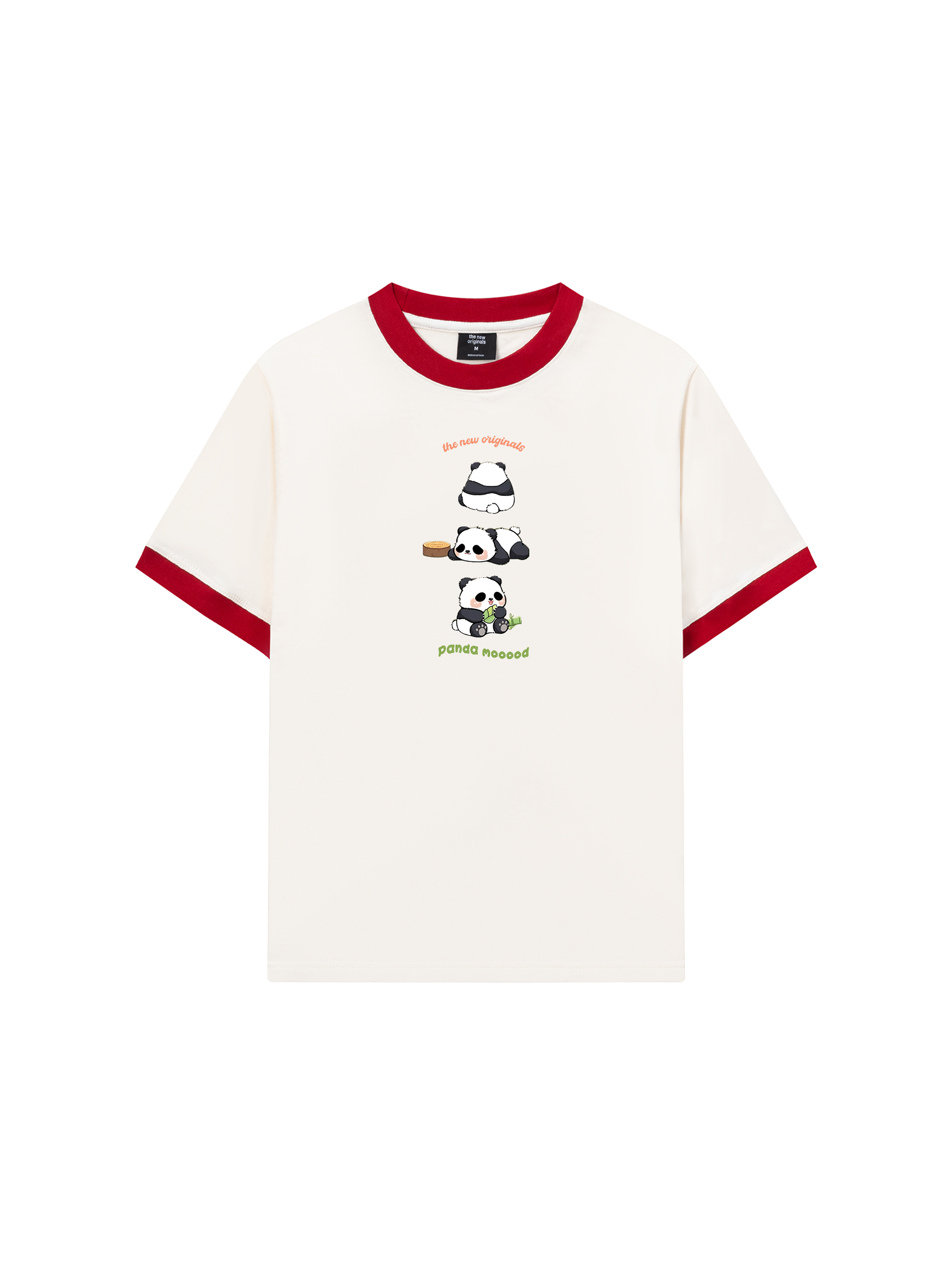 Áo Thun Ringer Relaxed Fit Panda Moooood