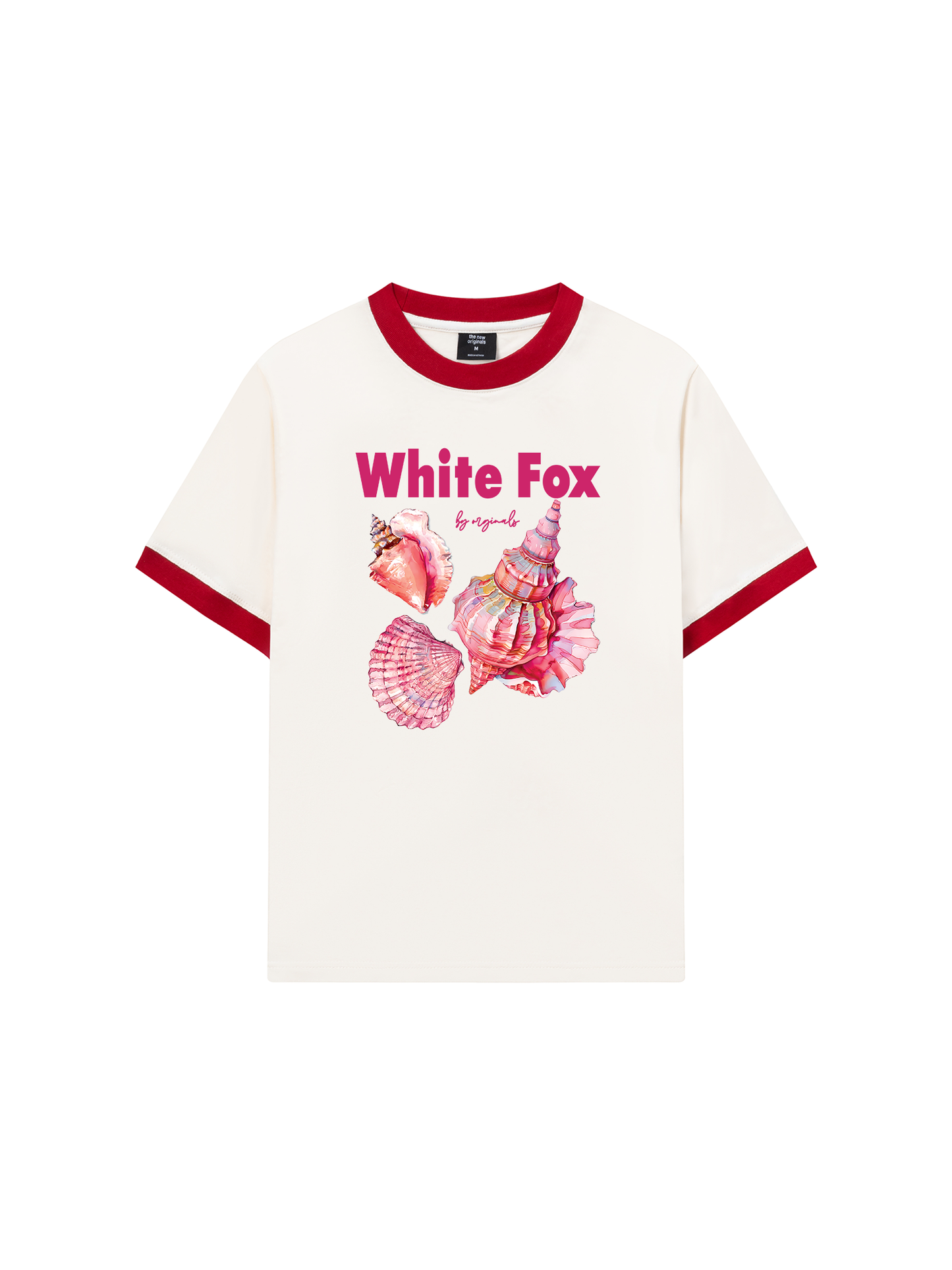 Áo Thun Ringer Relaxed Fit Ocean White Fox