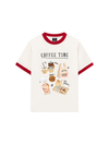 Áo Thun Ringer Relaxed Fit Sweet Pastry Coffee Time