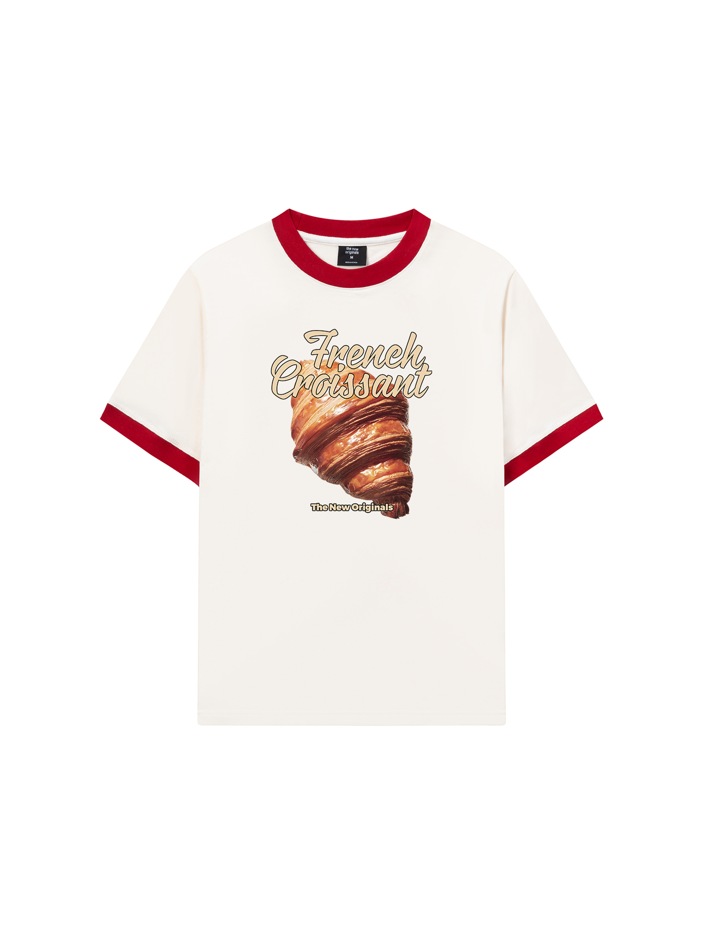 Áo Thun Ringer Relaxed Fit Foody French Croissant