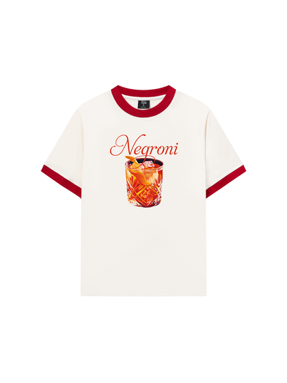 Áo Thun Ringer Relaxed Fit Fresh Red Negroni