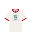 Áo Thun Ringer Relaxed Fit Animal Mood Meow Green Pink