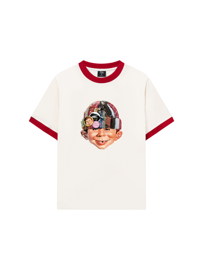 Áo Thun Ringer Relaxed Fit Bad Boy with Knit Cap