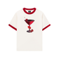 Áo Thun Ringer Relaxed Fit Seductive Night Cherry Goblet