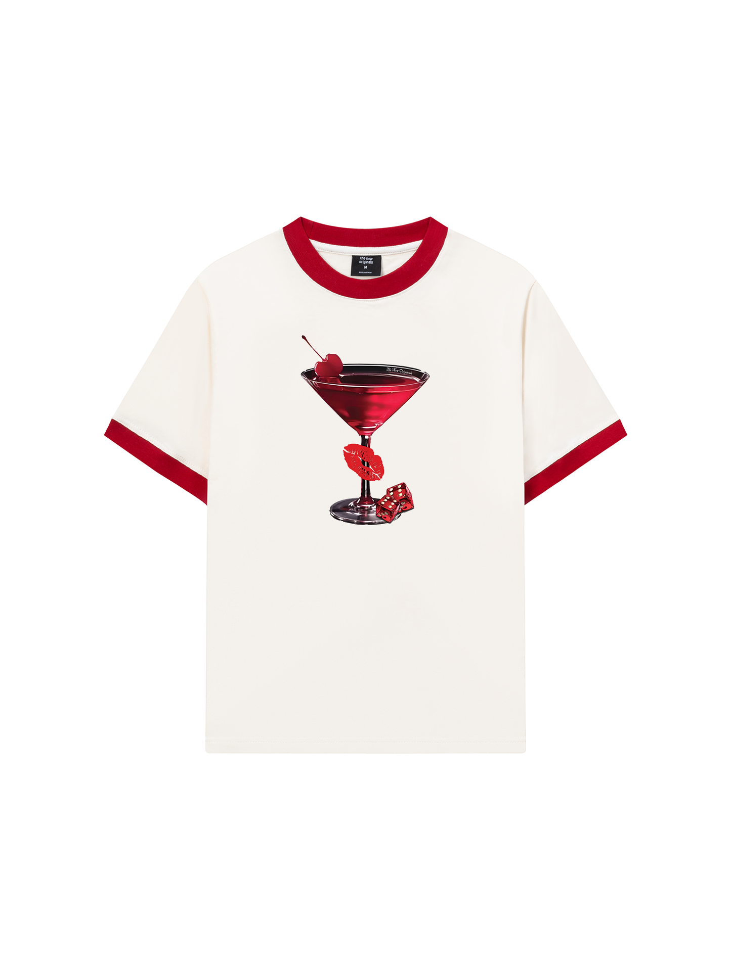 Áo Thun Ringer Relaxed Fit Seductive Night Cherry Goblet