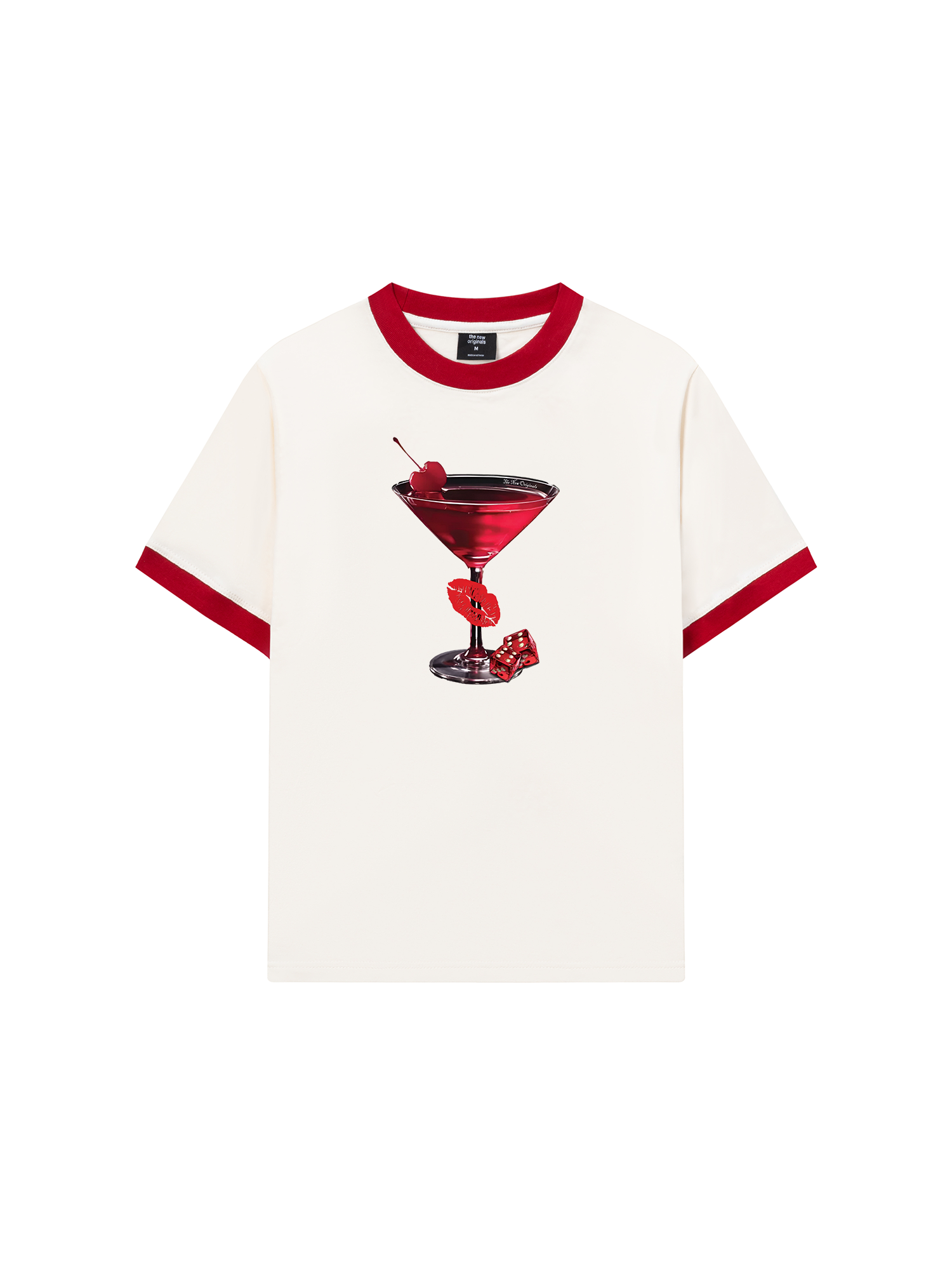 Áo Thun Ringer Relaxed Fit Seductive Night Cherry Goblet