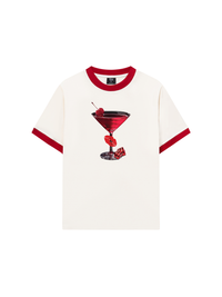 Áo Thun Ringer Relaxed Fit Seductive Night Cherry Goblet